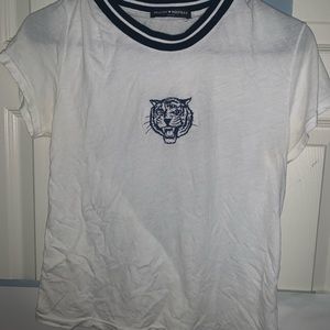 Brandy melville embroidered shirt